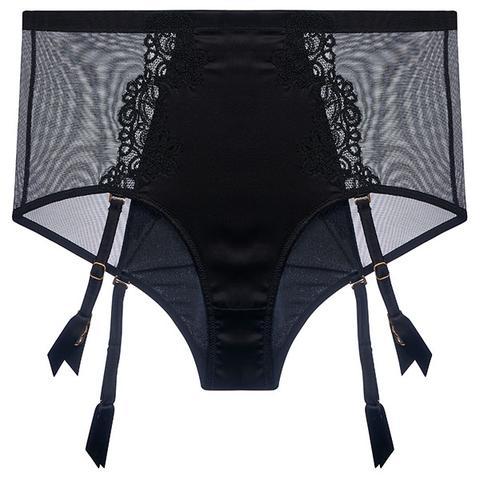 Adina Reay Jess - Black - Short With Suspender