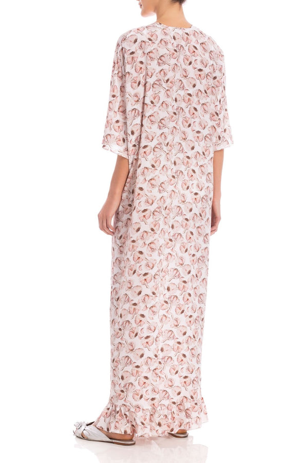 Adriana Degreas Aglio Long Kaftan With Knot