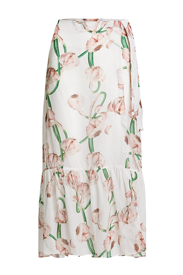 Adriana Degreas Aglio Midi Skirt With Pleats