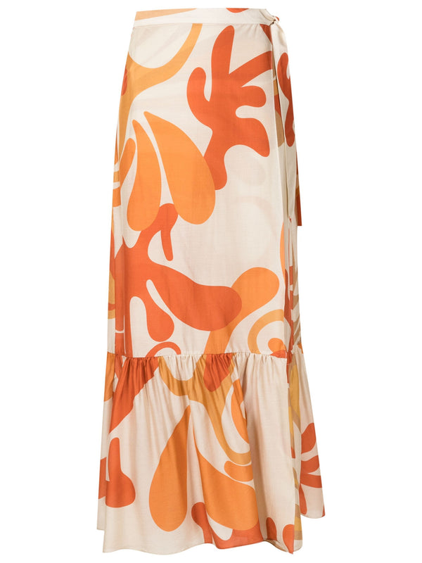 Adriana Degreas Algae Pareo Long Skirt