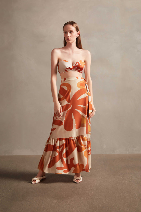 adriana degreas Algae Pareo Long Skirt
