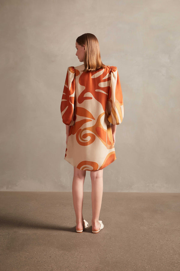 Adriana Degreas Algae Puff Sleeve Shirt