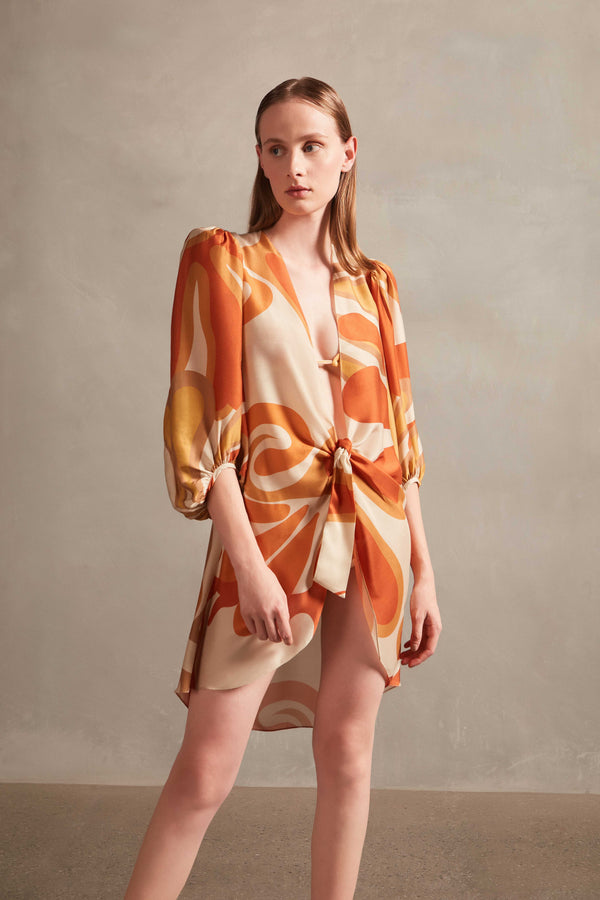 adriana degreas Algae Puff Sleeve Shirt