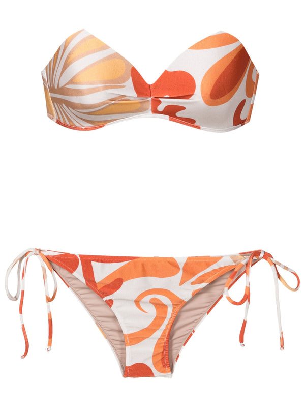 Adriana Degreas Algae Strapless Bikini