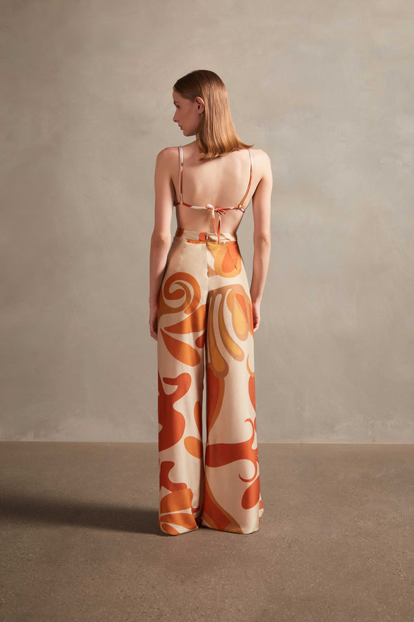 Adriana Degreas Algae Wide-Leg Pants