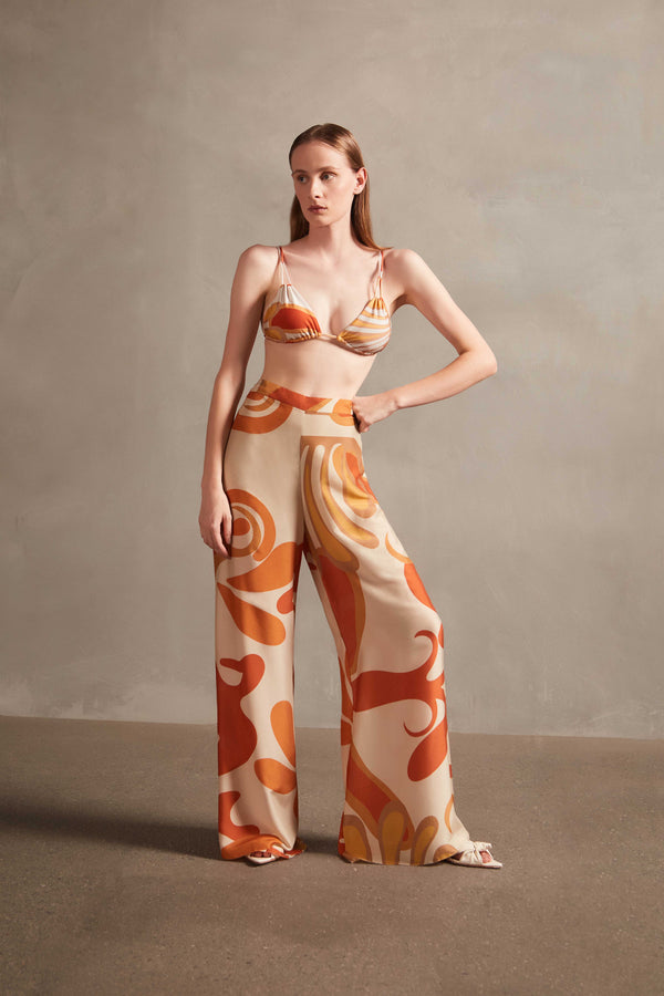 adriana degreas Algae Wide-Leg Pants