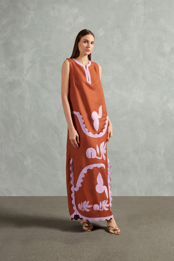 adriana degreas Appliqué Midi Tunic