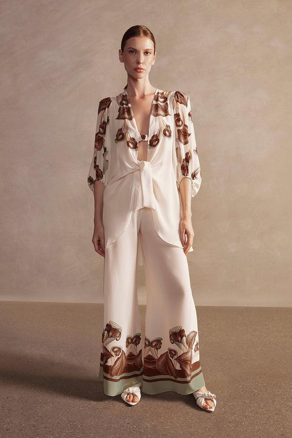 Adriana Degreas Arisaema Voluminous Sleeves Shirt