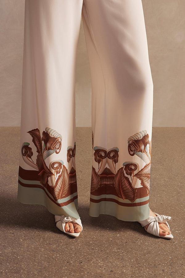 Adriana Degreas Arisaema Wide-Leg Pants