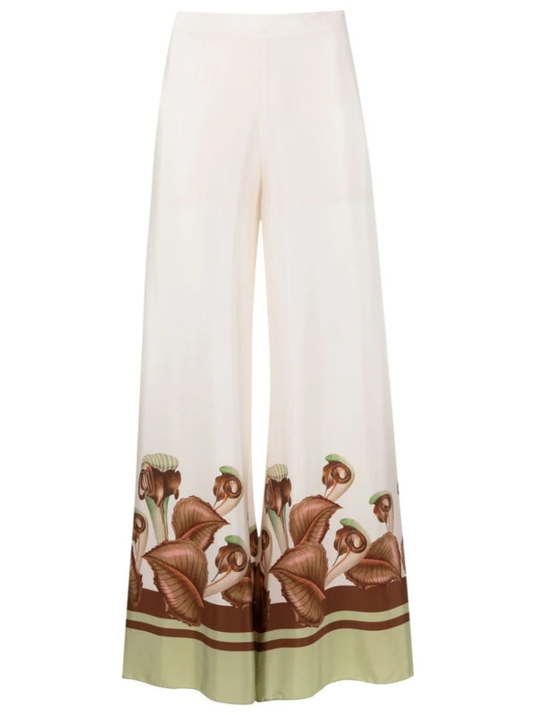 Adriana Degreas Arisaema Wide-Leg Pants