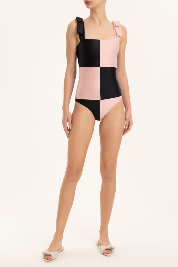 adriana degreas Bicolor Swimsuit With Straps