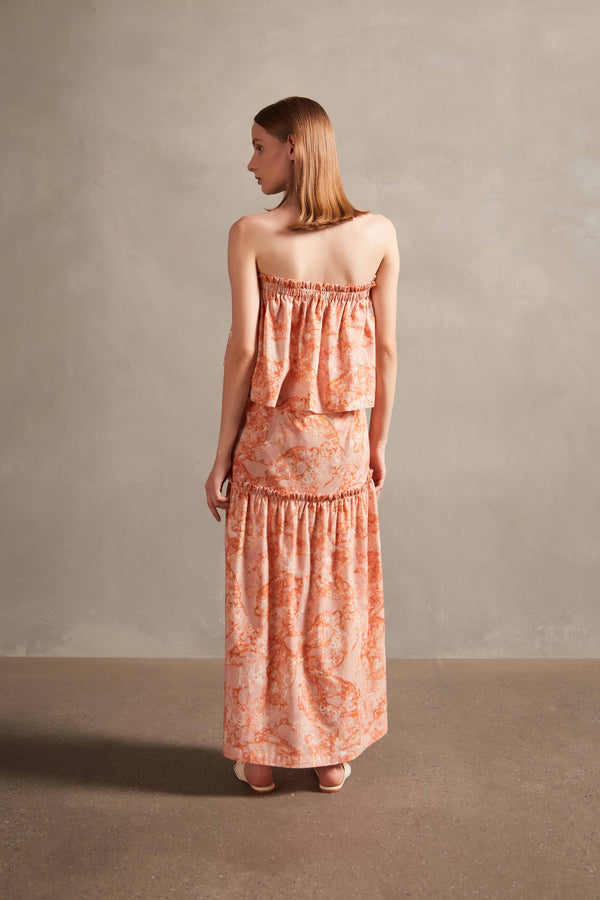 Adriana Degreas Bulles De Mer Ruffled Long Dress