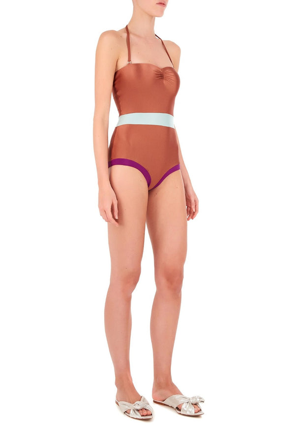 adriana degreas Cinque Terre Strapless Swimsuit