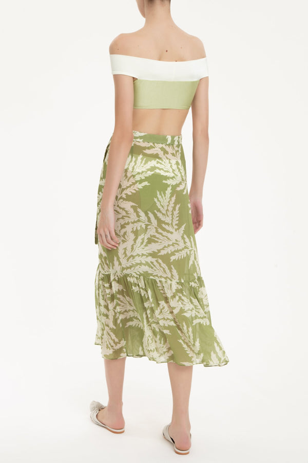 Adriana Degreas Classic Foliage Pareo Skirt