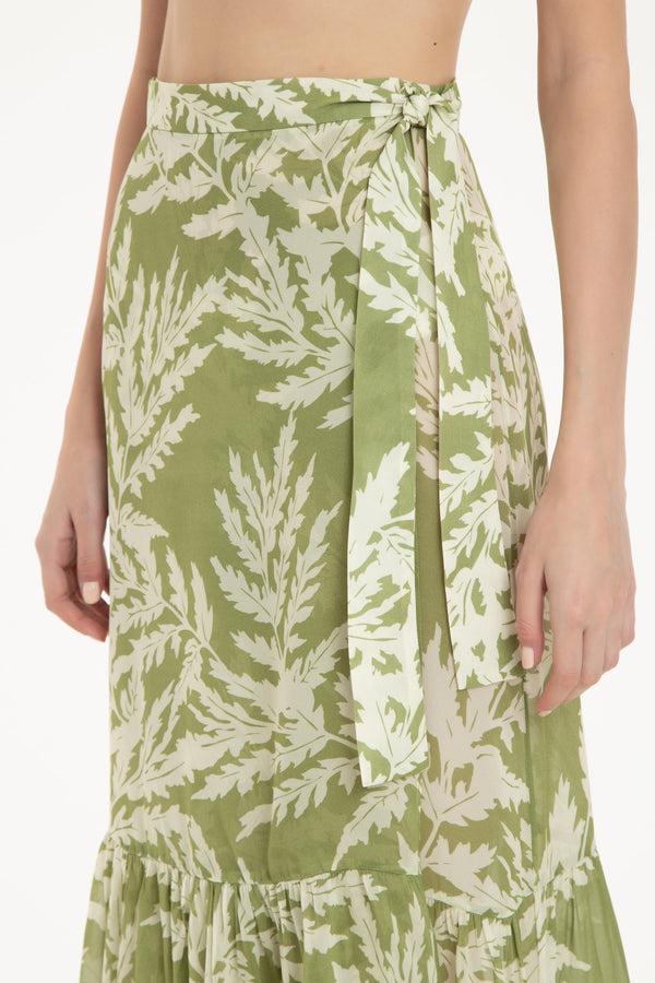 Adriana Degreas Classic Foliage Pareo Skirt