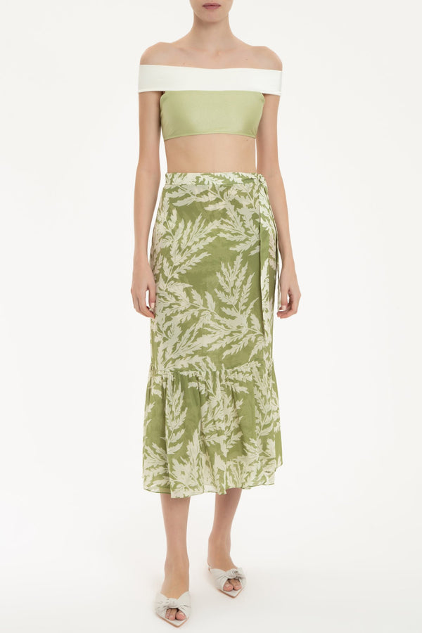 Adriana Degreas Classic Foliage Pareo Skirt