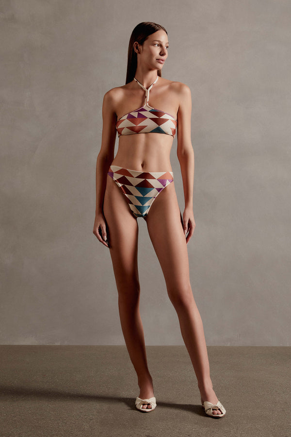 Adriana Degreas Colibri High-Leg Halterneck Bikini