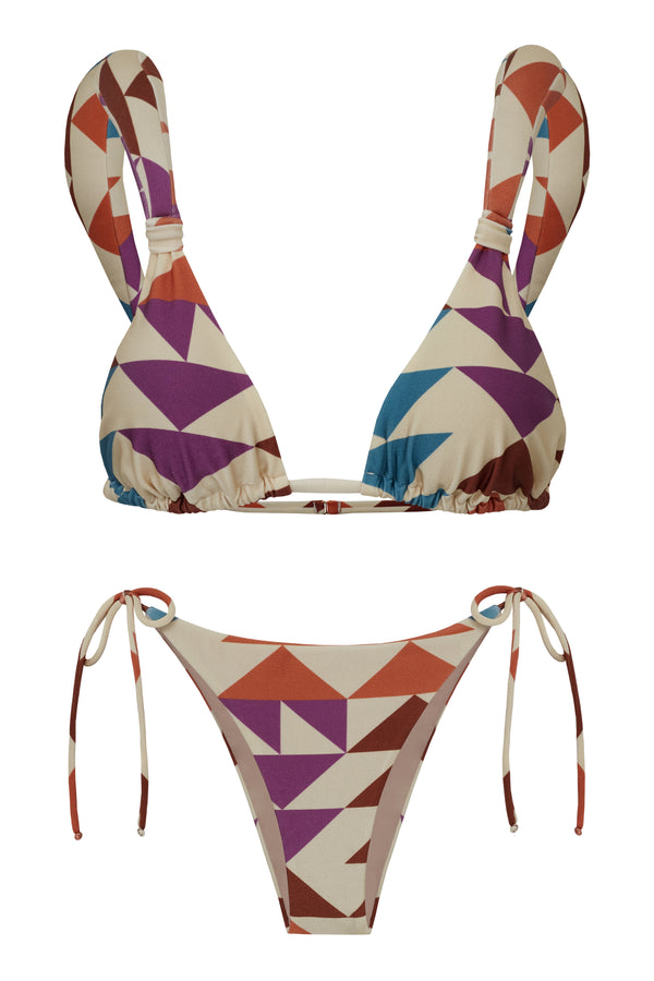 Adriana Degreas Colibri Shoulder-Pad Bikini