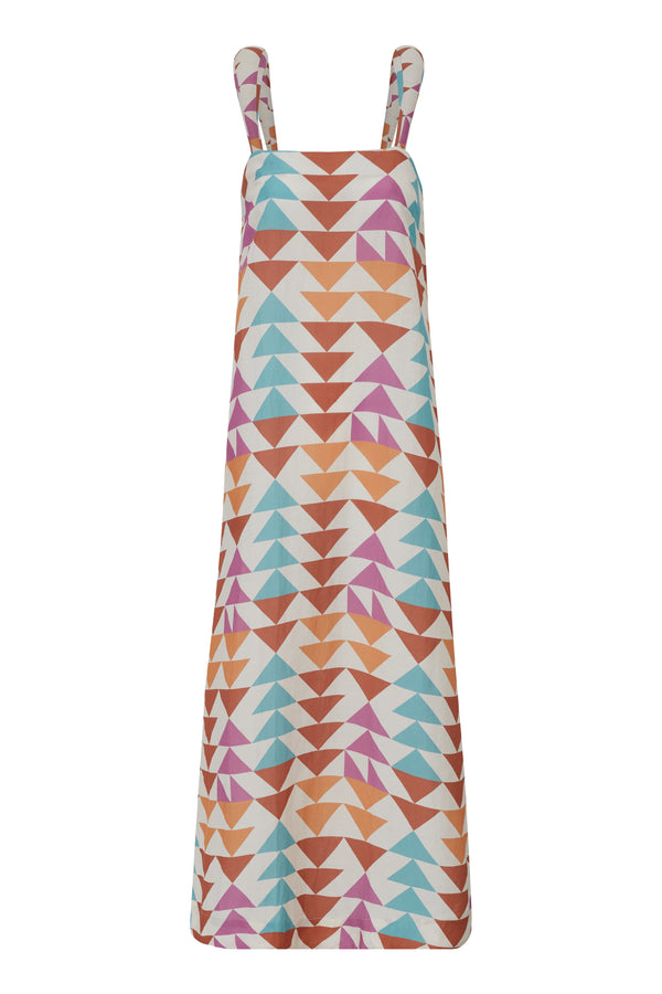Adriana Degreas Colibri Shoulder-Pad Long Dress