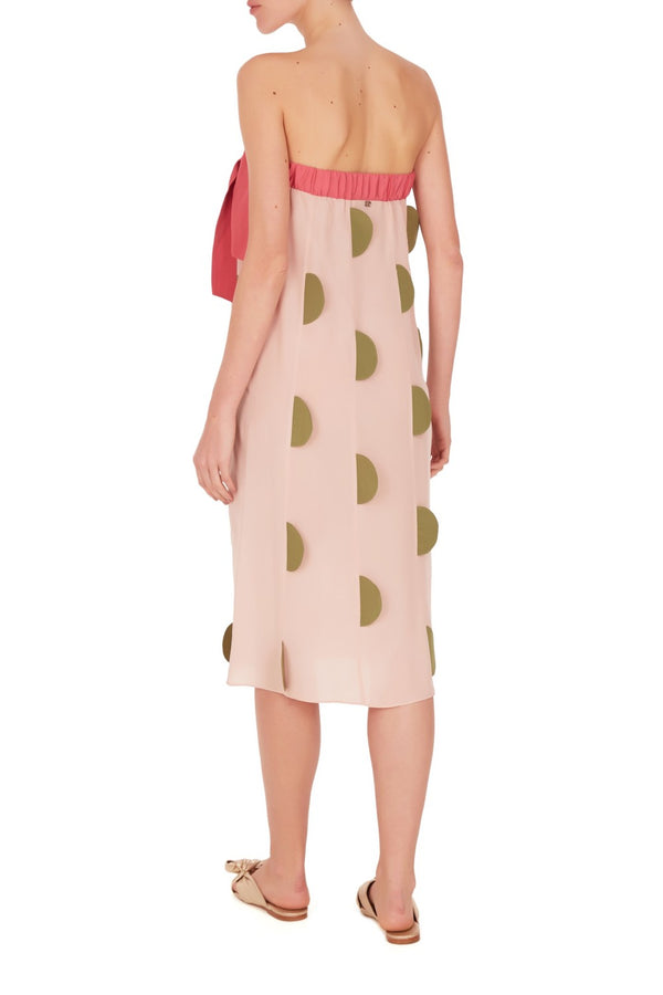 Adriana Degreas Colors Strapless Midi Dress