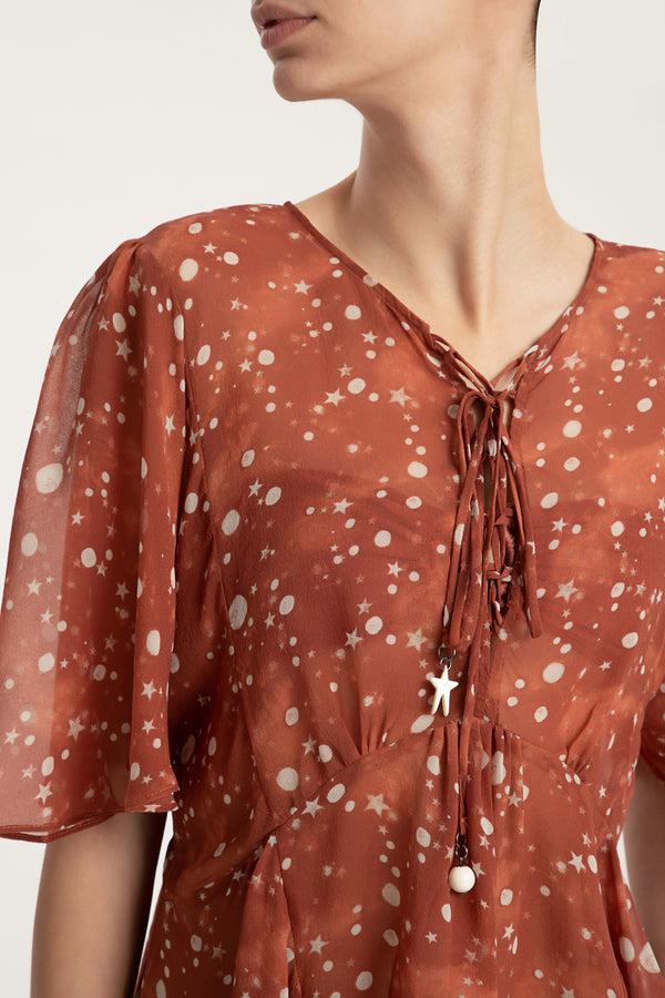 Adriana Degreas Constellation Blouse