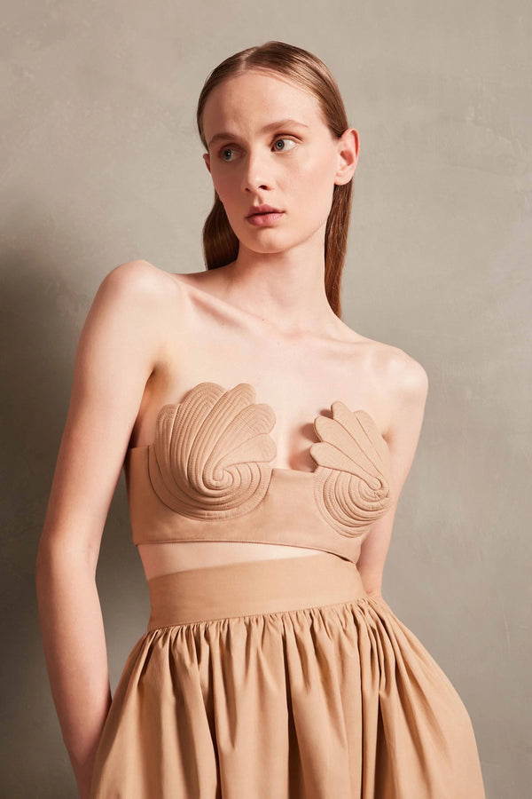 Adriana Degreas Coquillage Strapless Top