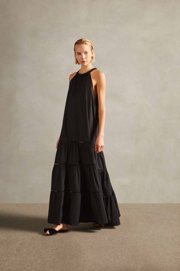 adriana degreas Cotton Chambray Long Dress