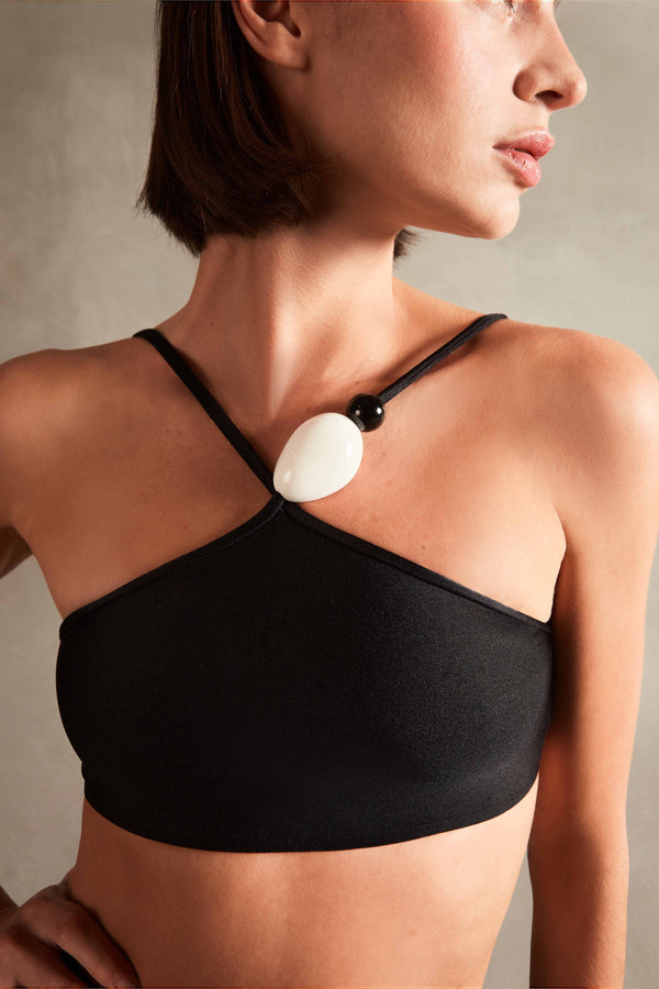 Adriana Degreas Deco Solid High-Waisted Bikini