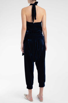 Adriana Degreas Drop-crotch Velvet Pants