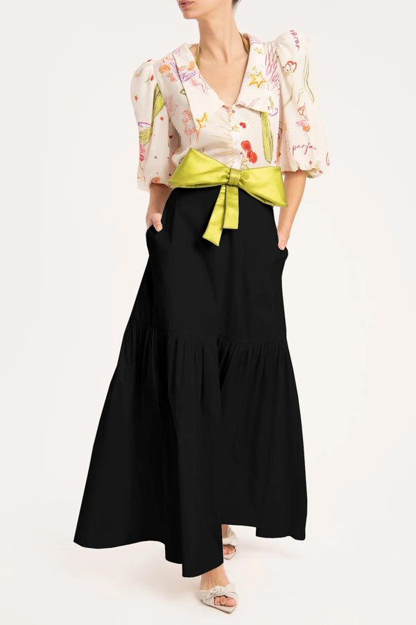 Adriana Degreas Effortless Chic Long Skirt