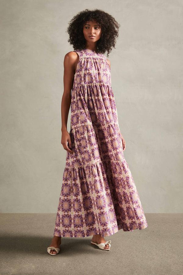Adriana Degreas Exotic Coral Long Dress