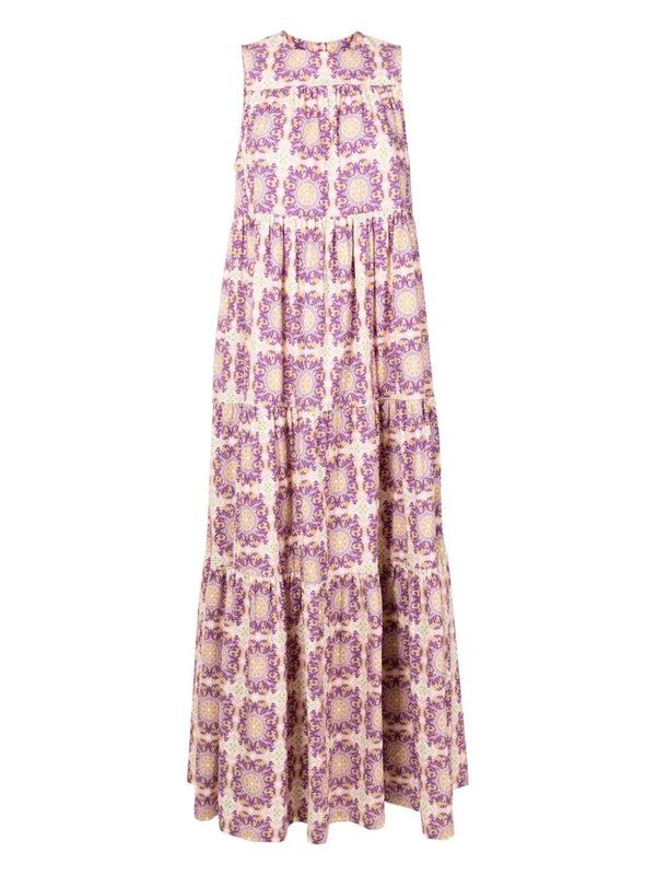 Adriana Degreas Exotic Coral Long Dress