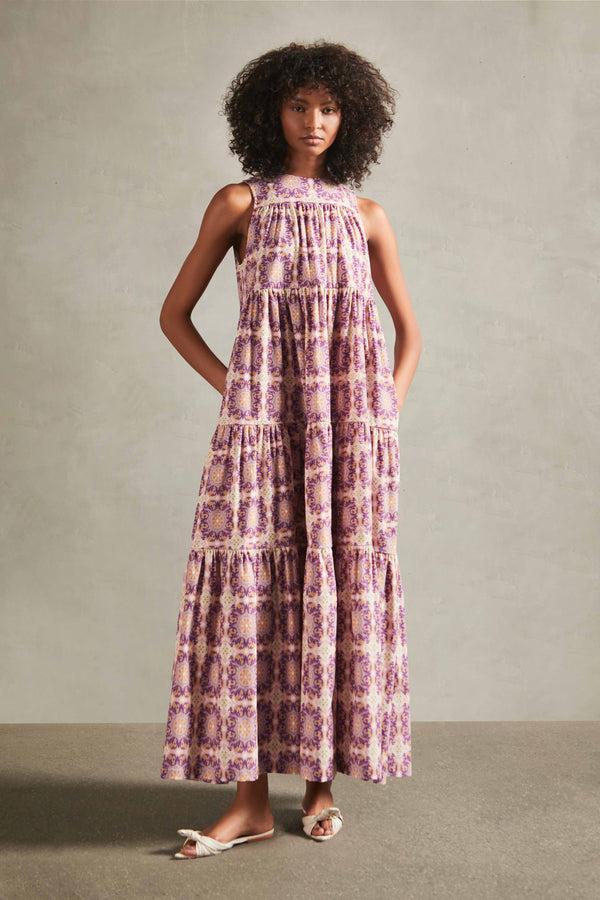 adriana degreas Exotic Coral Long Dress