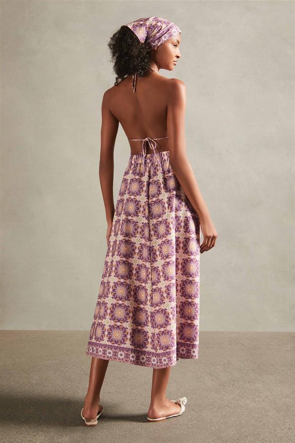 Adriana Degreas Exotic Coral Long Skirt