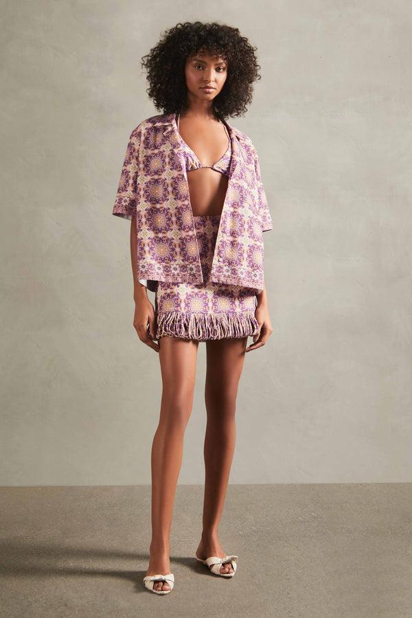 adriana degreas Exotic Coral Short-Sleeved Shirt