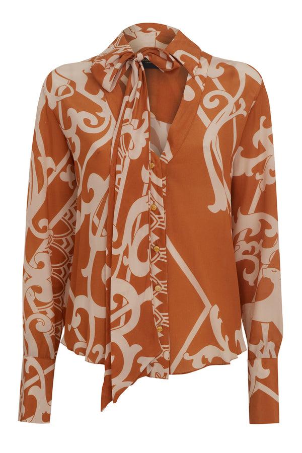 adriana degreas Exotique Panther Print Shirt