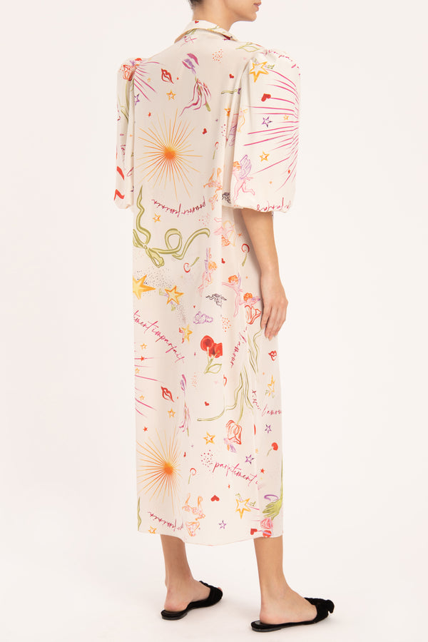 Adriana Degreas Fantasy Chemise Dress