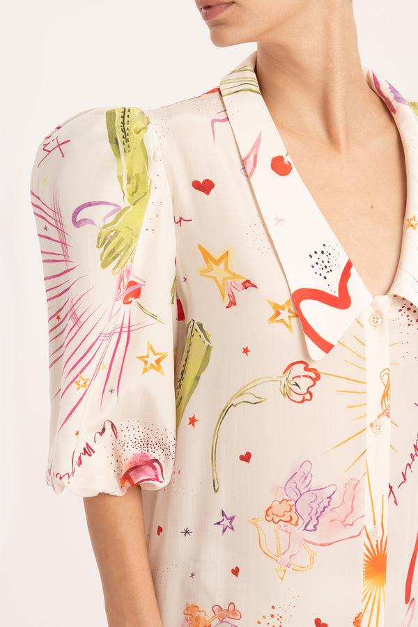 Adriana Degreas Fantasy Chemise Dress