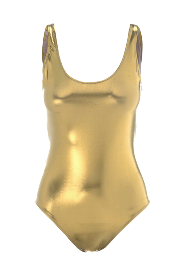 Adriana Degreas Fantasy Metallic Basic Swimsuit