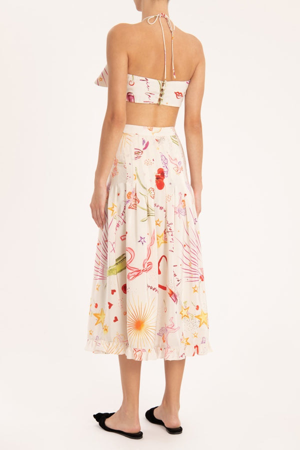 Adriana Degreas Fantasy Top With Bow