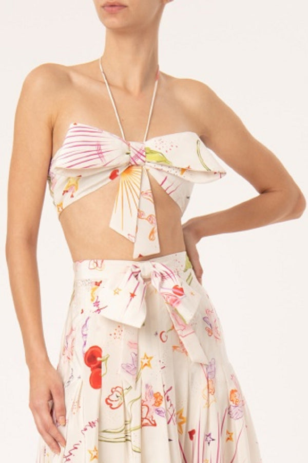 adriana degreas Fantasy Top with Bow