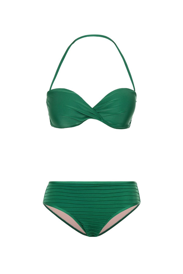 Adriana Degreas Fiore Solid Strapless Bikini