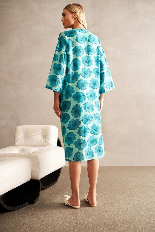 Adriana Degreas Floral Classic Midi Robe