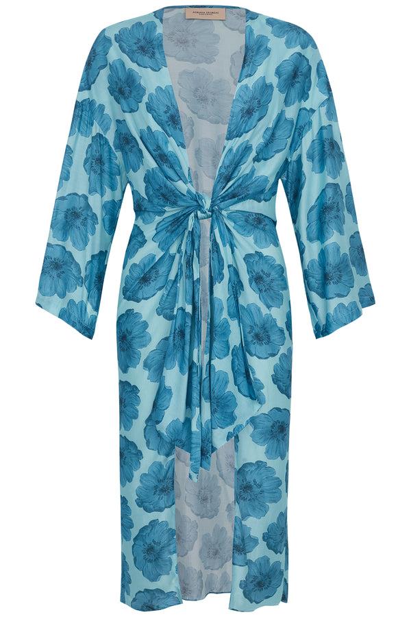 Adriana Degreas Floral Classic Midi Robe