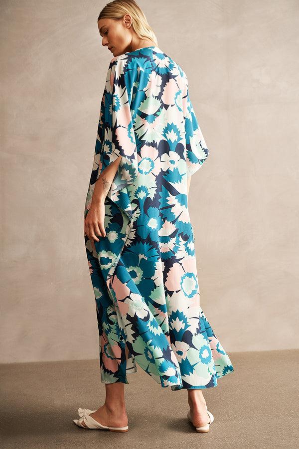 Adriana Degreas Flower Power Long Kaftan