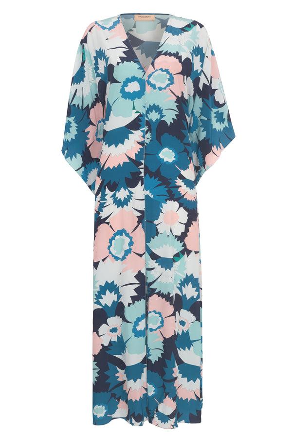 Adriana Degreas Flower Power Long Kaftan
