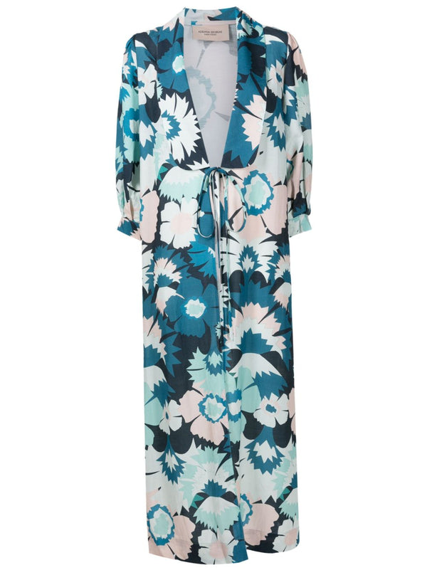 Adriana Degreas Flower Power Long Robe