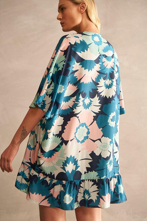 Adriana Degreas Flower Power Short Kaftan