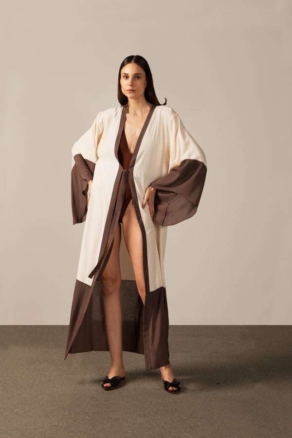 Adriana Degreas Geometric Long Robe