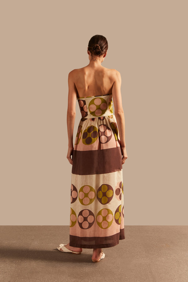 Adriana Degreas Giardino Strapless Long Dress